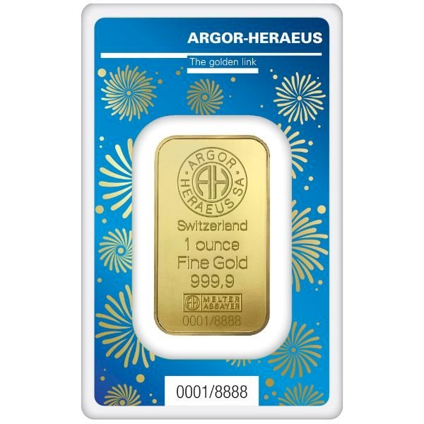 Argor-Heraeus - Zlatá cihlička Rok zajíce 2023 - 1 unce